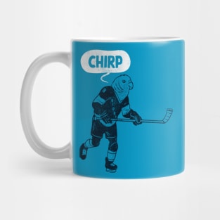 Hockey Chirp (blue version) Mug